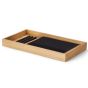 Oakywood Stackable Valet Trays Bundle Organizers - Oak