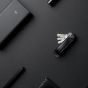Leather Key Organiser - Black