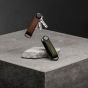 Saffiano Leather Key Organiser - Olive