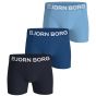 Björn Borg Organic Cotton Stretch Boxershort 3-Pack - Blue