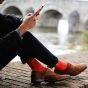 Owen Smith Socks & Laces Set Orange Rust