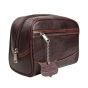 Parker leather toiletry bag