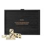 Personalised Manopoulos Domino Set - Black Wood - Valentine’s Edition
