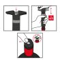 Peugeot Epivac Vacuum Pump Wine/Champagne - Black