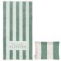 Place Reservee Classic Beach Towel & Pillow - Eucalyptus Green