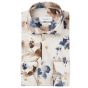 Profuomo Floral Print Linen Shirt - Multi