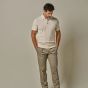 Profuomo Cotton-Linen Polo - Off-White