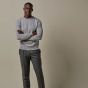 Profuomo Luxury Basic Pullover - Light Grey