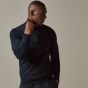 Profuomo Luxury Basic Pullover Half Zip - Navy