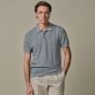 Profuomo Cotton Linen Polo - Blue