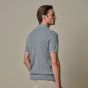 Profuomo Cotton Linen Polo - Blue