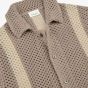 Profuomo Crochet Button Through Polo - Beige