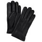 Profuomo Deer Leather Gloves - Black