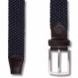Profuomo Elasticated Woven Belt - Navy