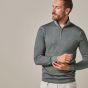 Profuomo Pullover med halv dragkedja - Grön
