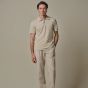 Profuomo Linen Cotton Polo - Beige