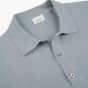 Profuomo Linen Cotton Polo - Blue