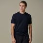 Profuomo Linen Cotton T-Shirt - Navy