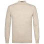 Profuomo Merino Woolen Mockneck Pullover - Beige