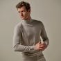 Profuomo Merino Woolen Mockneck Pullover - Beige