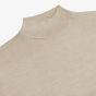 Profuomo Merino Woolen Mockneck Pullover - Beige