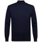 Profuomo Merino Woolen Mockneck Pullover - Navy