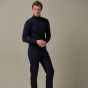 Profuomo Merino Woolen Turtleneck Pullover - Navy