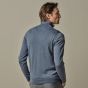 Profuomo Merino Woolen Half-Zip Pullover - Blue