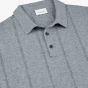Profuomo Striped Polo - Blue
