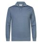 Profuomo Pullover Half Zip - Blue