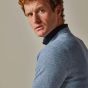 Profuomo Woolen Ribbed Pullover - Light Blue
