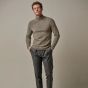 Profuomo Boiled Woolen Mockneck Pullover - Dark Green