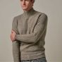 Profuomo Boiled Woolen Mockneck Pullover - Dark Green