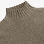 Profuomo Boiled Woolen Mockneck Pullover - Dark Green