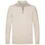 Profuomo Wool Blend Half Zip Pullover - Dark Beige