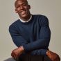 Profuomo Woolen Ribbed Pullover - Navy