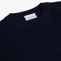 Profuomo Woolen Ribbed Pullover - Navy