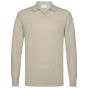 Profuomo Wool Blend Open-Collar Polo - Beige