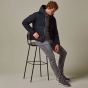 Profuomo Ecodown Reversible Bomber Jacket - Navy