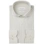Profuomo Striped Japanese Knitted Shirt - Mid Green
