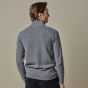 Profuomo Woolen Half-Zip Pullover - Blue