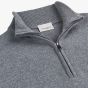 Profuomo Woolen Half-Zip Pullover - Blue