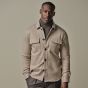 Profuomo Wool Knitted Overshirt - Beige/Brown