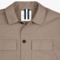 Profuomo Wool Knitted Overshirt - Beige/Brown