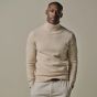 Profuomo Wool Blend Turtleneck Pullover - Off White