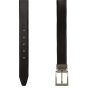 Profuomo Reversible Leather Belt - Black