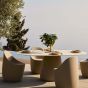 Qeeboo Cobble Table Avec Seau À Glace/Plante Intégré - Taupe