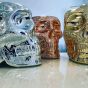Qeeboo Mexico Skull Metal Finish - Sidetable/ Stool