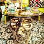 Qeeboo Mexico Skull Metal Finish - Sidetable/ Stool