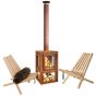 Outdoor Fireplace And Fieldchair Bundle
